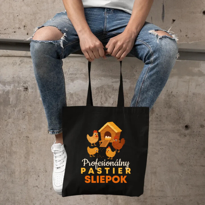 Profesionálny pastier sliepok - taška s potlačou