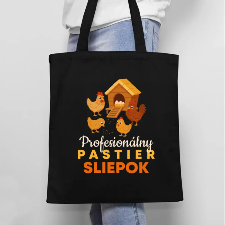 Profesionálny pastier sliepok - taška s potlačou