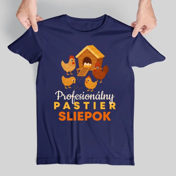 Profesionálny pastier sliepok - pánske tričko s potlačou