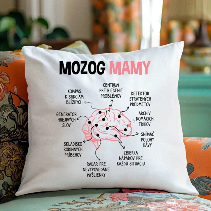 Mozog mamy - vankúš s potlačou