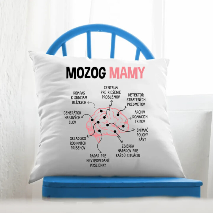 Mozog mamy - vankúš s potlačou