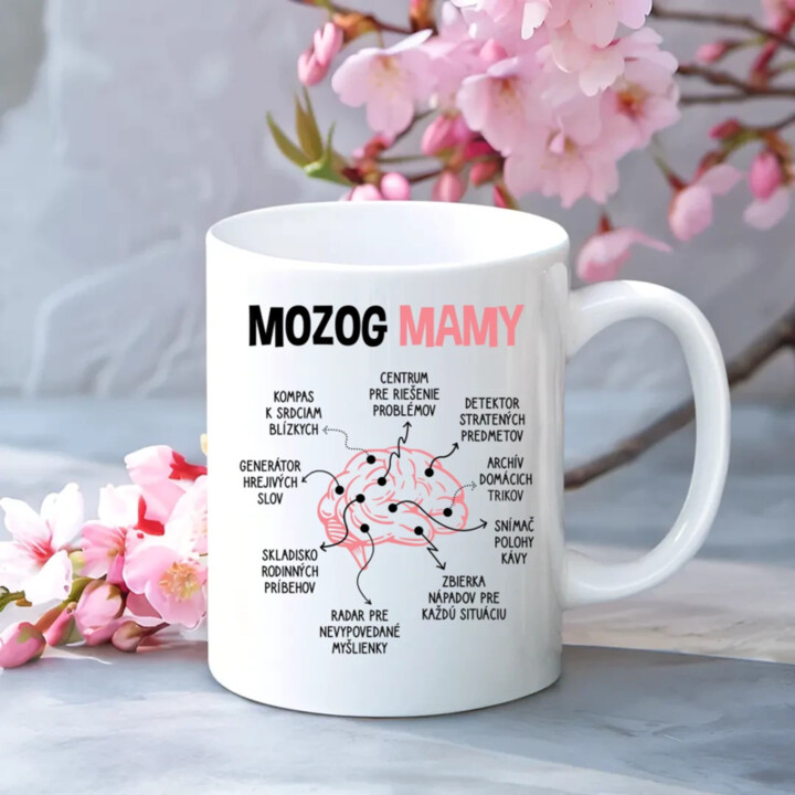 Mozog mamy - keramický hrnček s potlačou