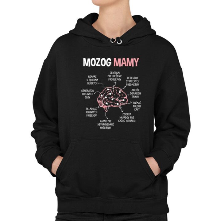 Mozog mamy  - dámska mikina s potlačou