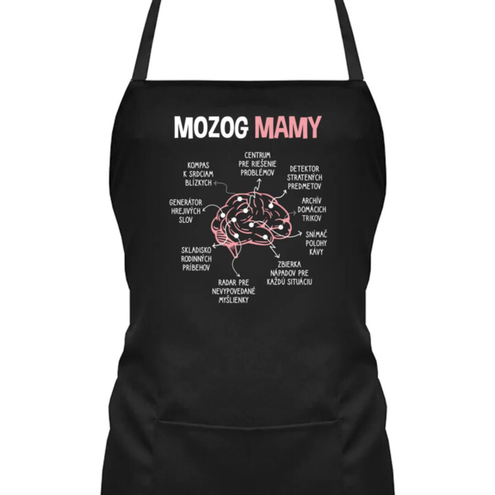 Mozog mamy - zástera s potlačou