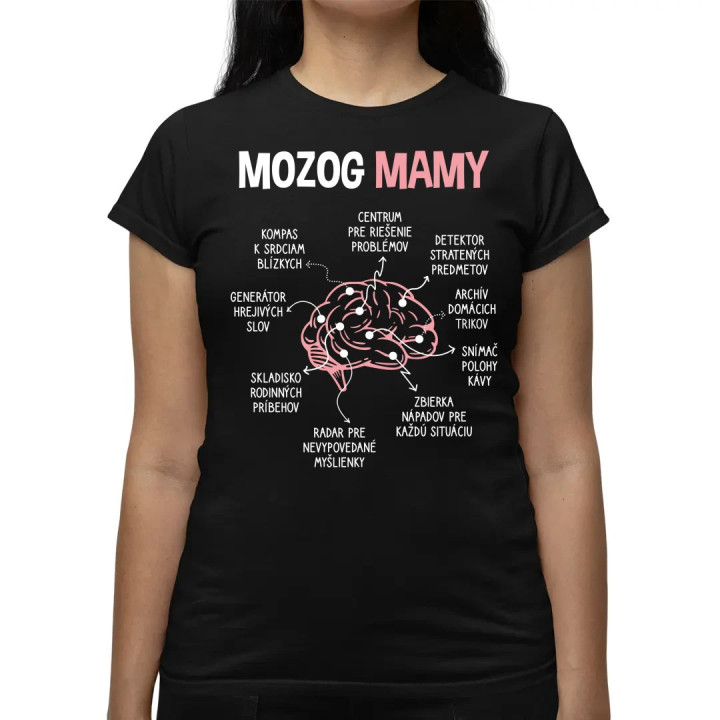 Mozog mamy - dámske tričko s potlačou