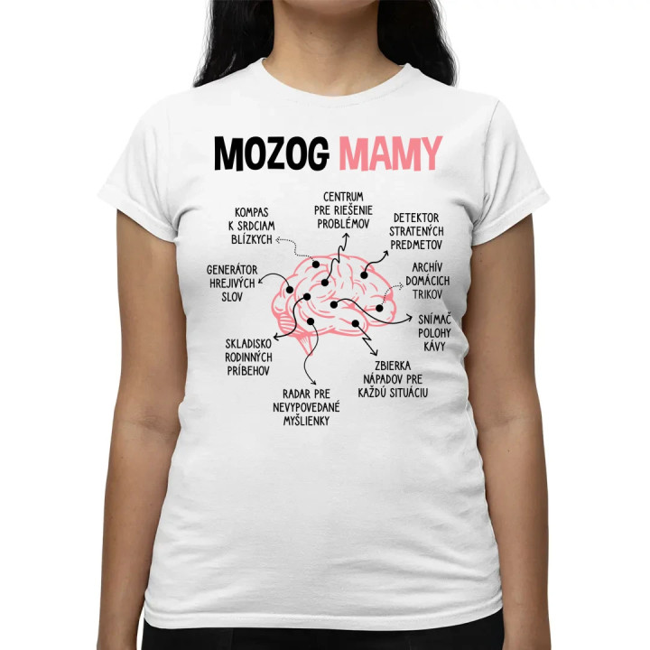 Mozog mamy - dámske tričko s potlačou
