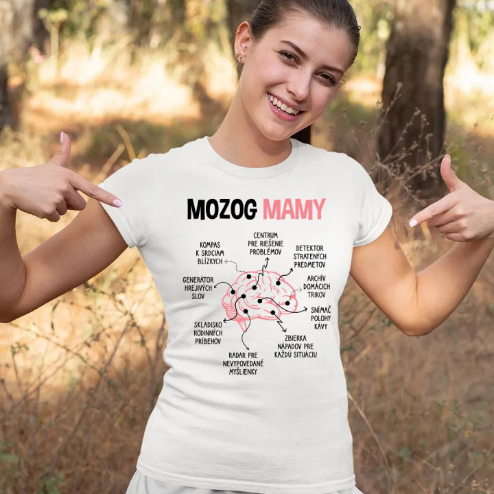 Mozog mamy - dámske tričko s potlačou