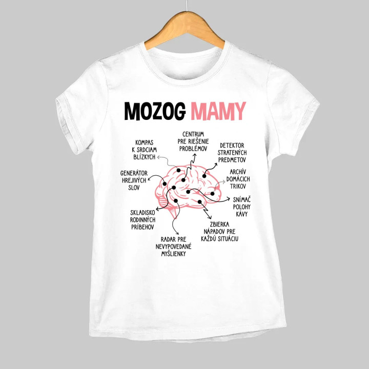 Mozog mamy - dámske tričko s potlačou