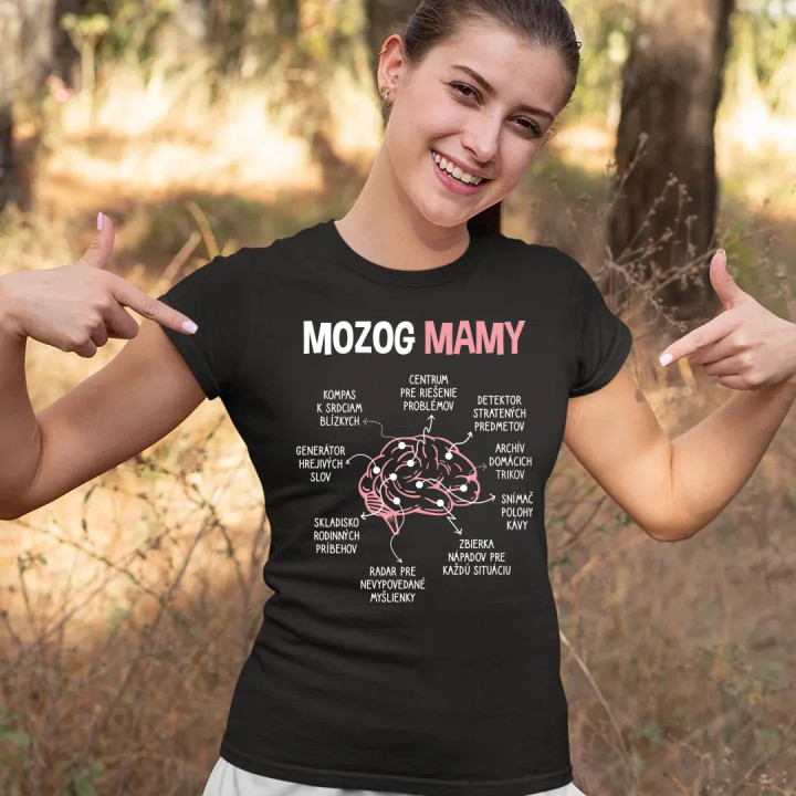 Mozog mamy - dámske tričko s potlačou