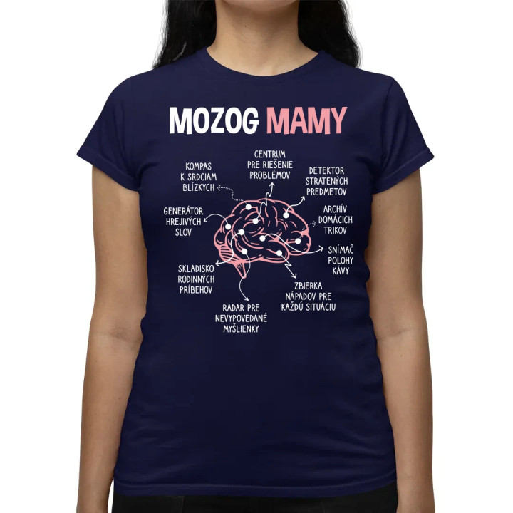 Mozog mamy - dámske tričko s potlačou