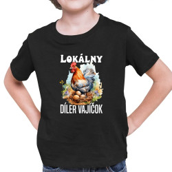 Lokálny díler vajíčok - detské tričko s potlačou