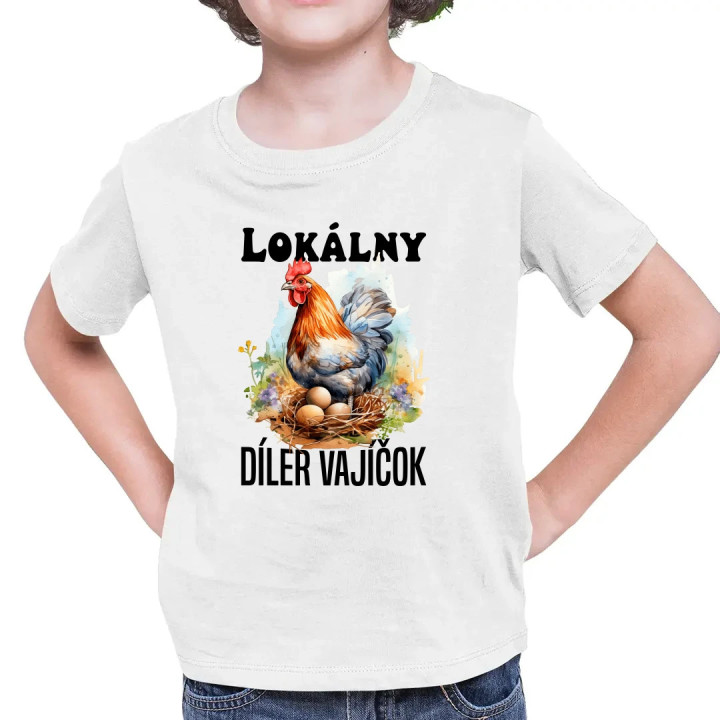 Lokálny díler vajíčok - detské tričko s potlačou