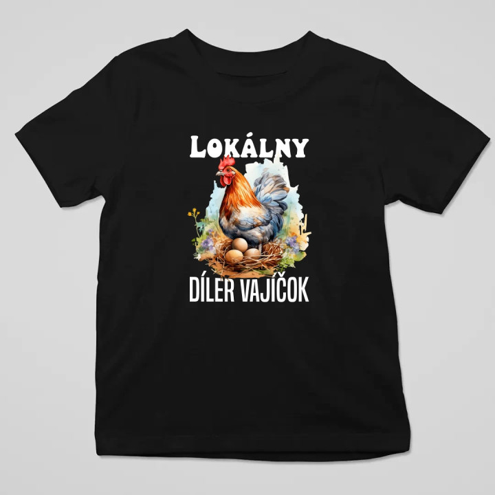 Lokálny díler vajíčok - detské tričko s potlačou