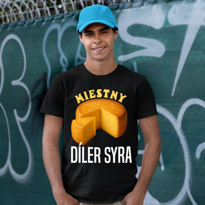 Miestny díler syra - pánske tričko s potlačou