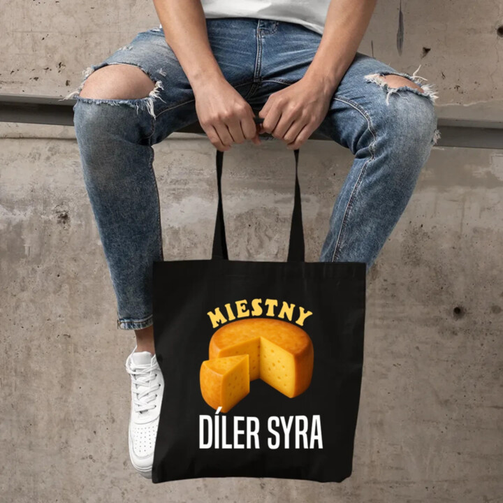 Miestny díler syra - taška s potlačou