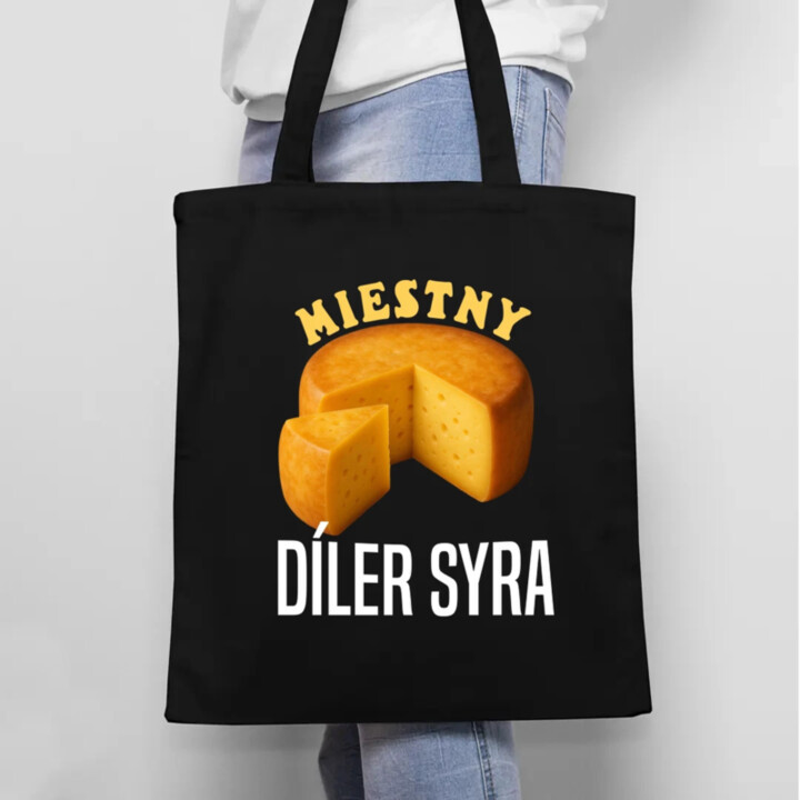 Miestny díler syra - taška s potlačou