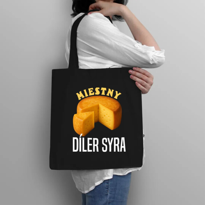 Miestny díler syra - taška s potlačou