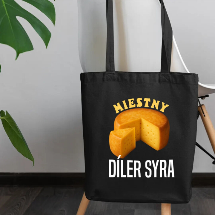 Miestny díler syra - taška s potlačou