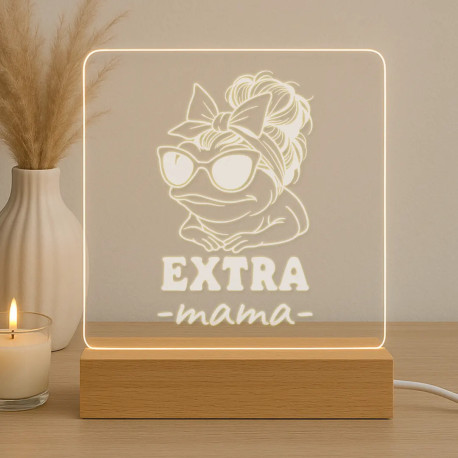 Extra mama - LED lampička s gravírovaním