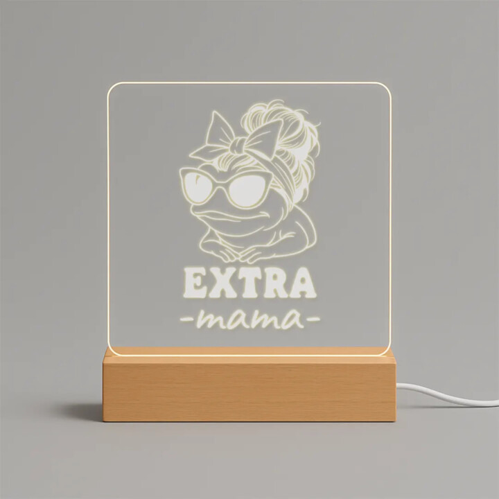 Extra mama - LED lampička s gravírovaním