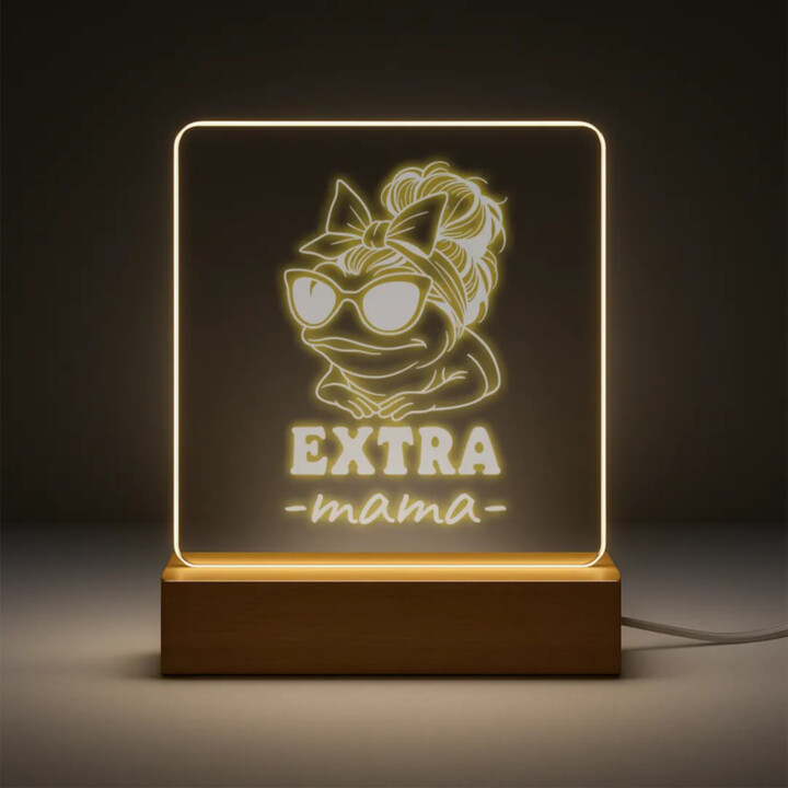 Extra mama - LED lampička s gravírovaním