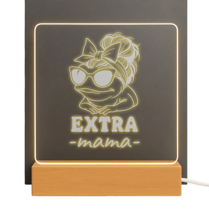 Extra mama - LED lampička s gravírovaním