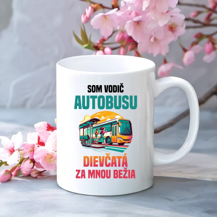 Som vodič autobusu - keramický hrnček s potlačou