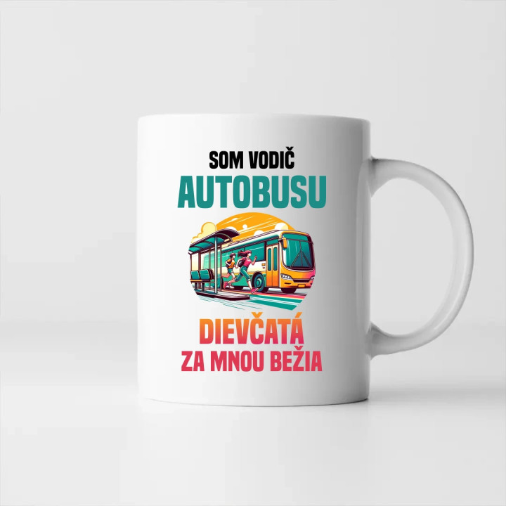 Som vodič autobusu - keramický hrnček s potlačou