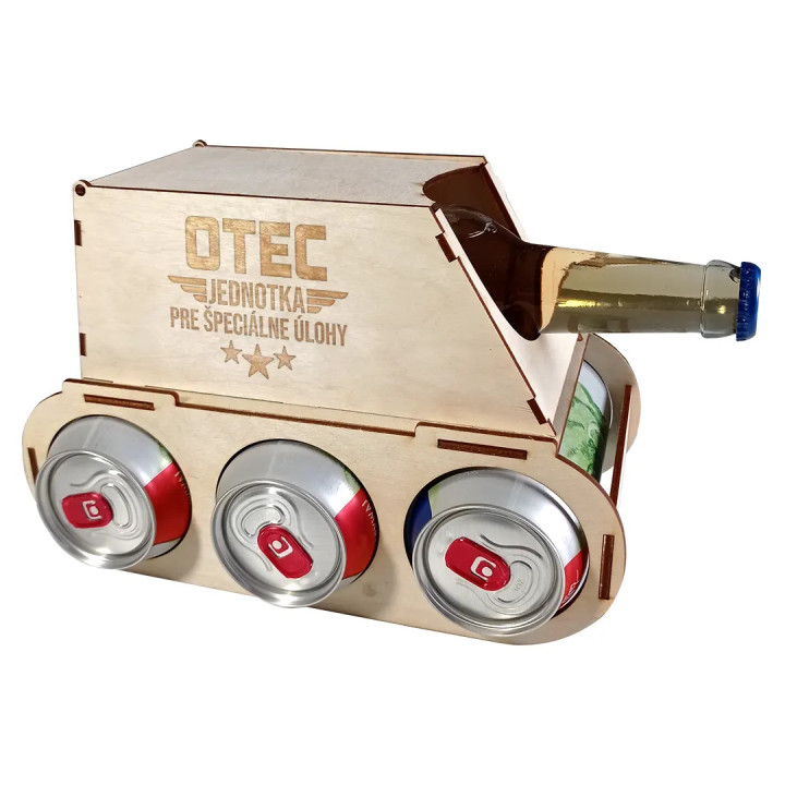 Otec - jednotka pre špeciálne úlohy - tank na pivo s gravírovaním