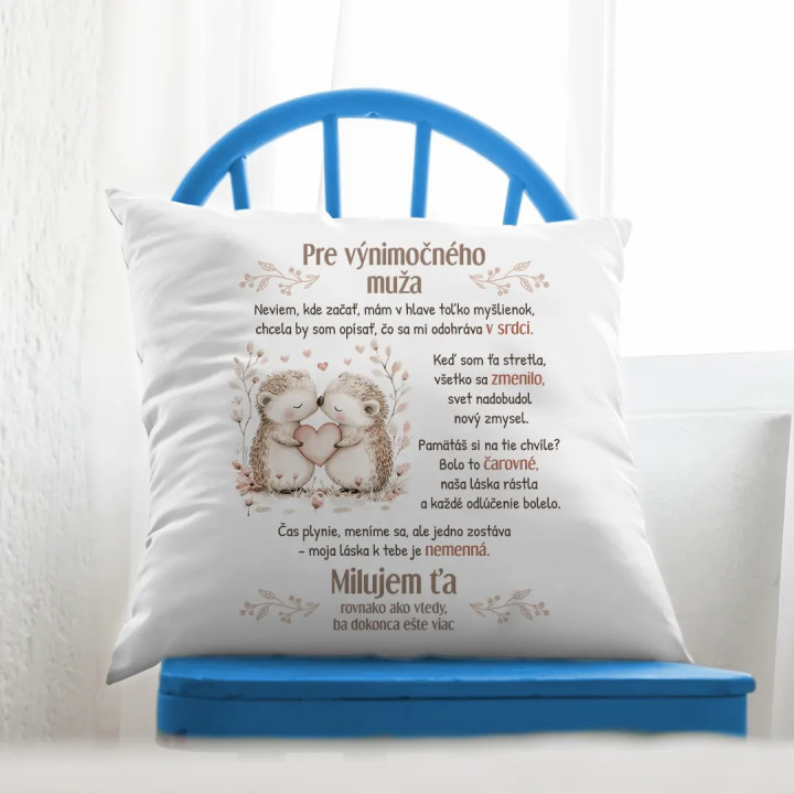 Pre výnimočného muža - vankúš s potlačou