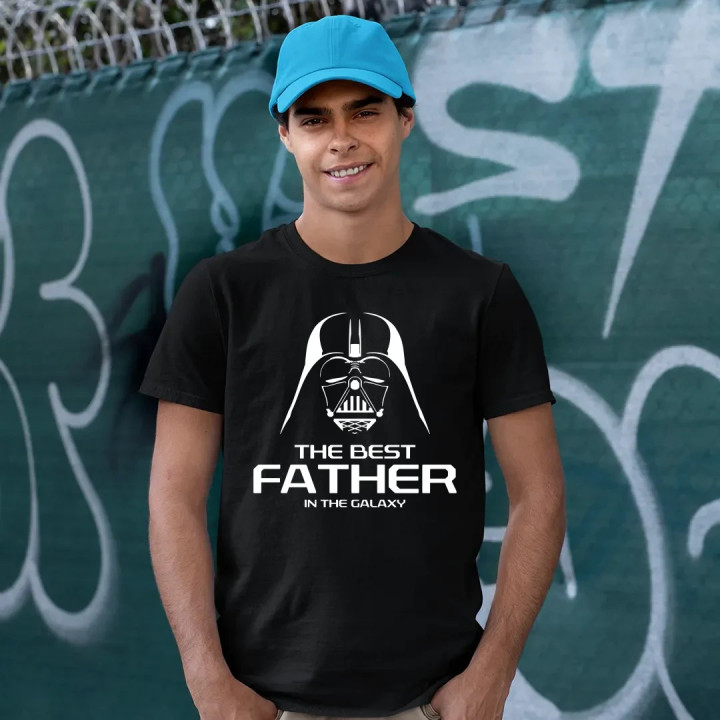The best father in the galaxy - pánske tričko s potlačou