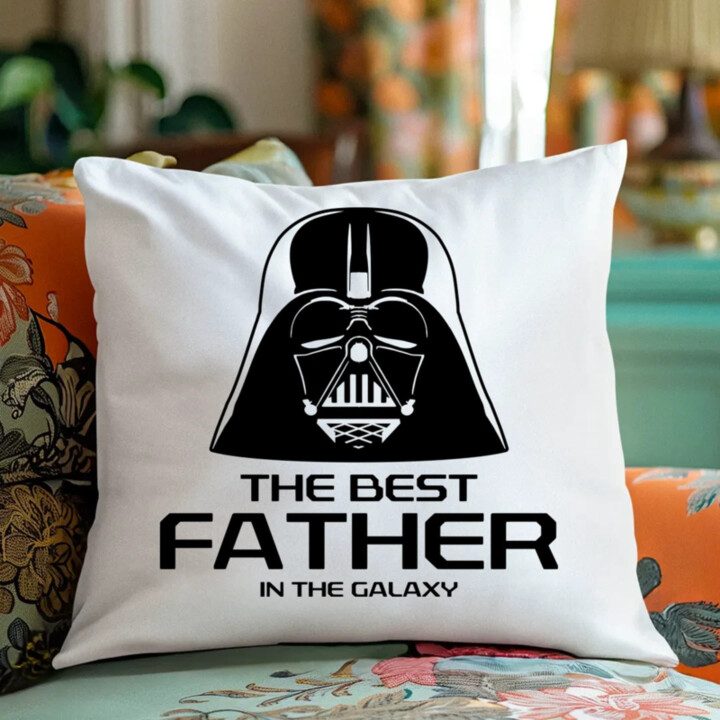 The best father in the galaxy - vankúš s potlačou