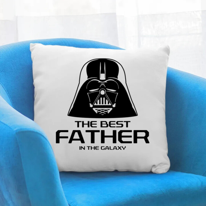 The best father in the galaxy - vankúš s potlačou