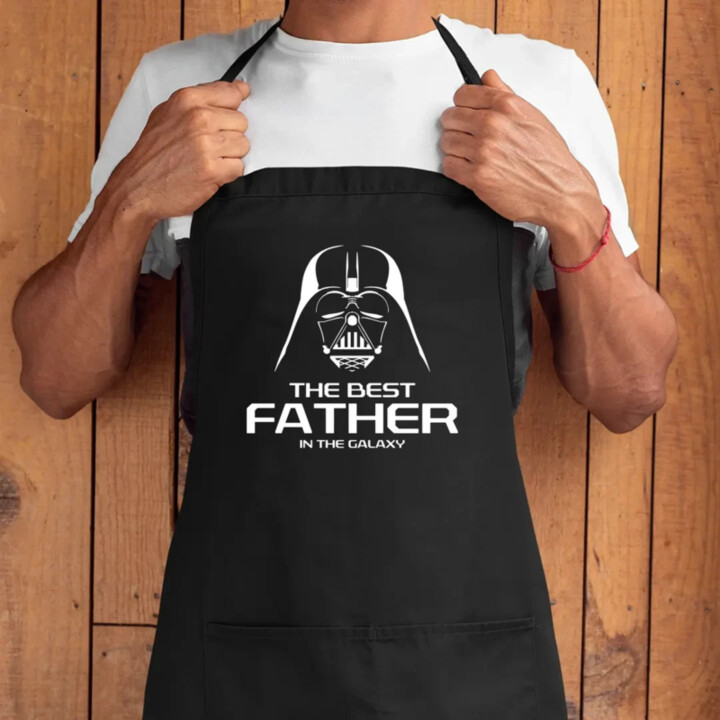The best father in the galaxy - zástera s potlačou
