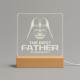 The best father in the galaxy - LED lampička s gravírovaním