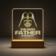 The best father in the galaxy - LED lampička s gravírovaním