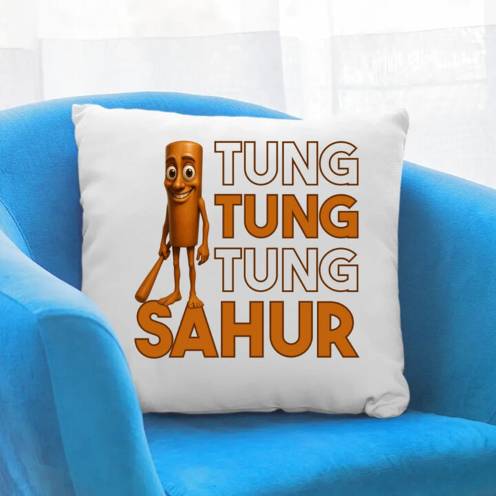 Tung tung tung sahur  - vankúš s potlačou