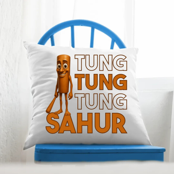 Tung tung tung sahur  - vankúš s potlačou