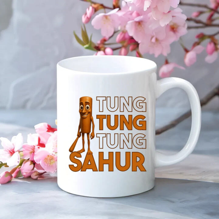 Tung tung tung sahur  - keramický hrnček s potlačou