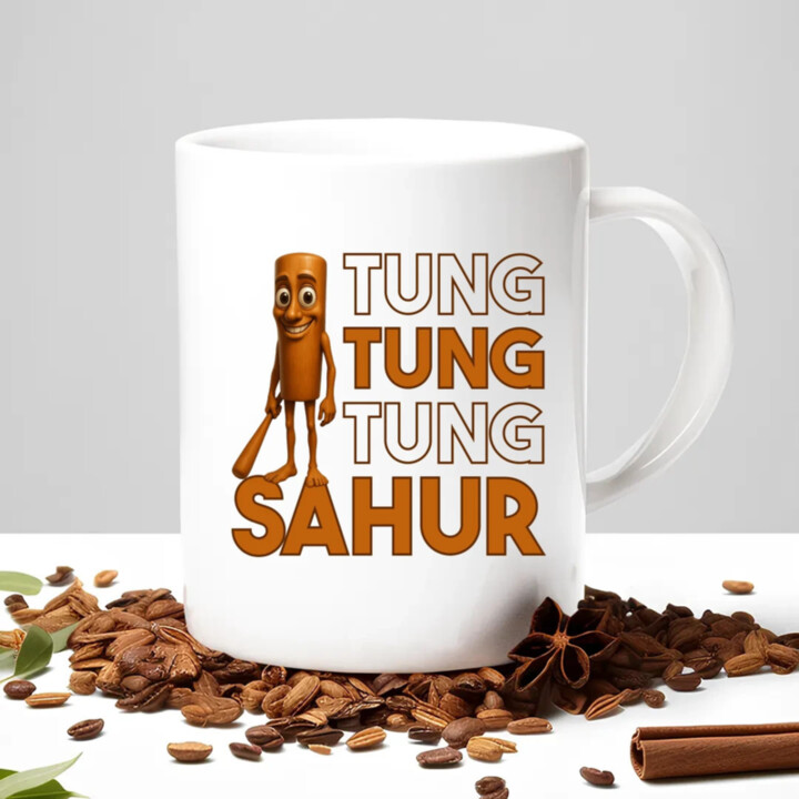 Tung tung tung sahur  - keramický hrnček s potlačou