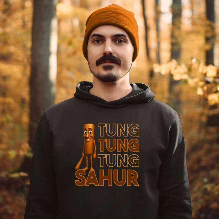 Tung tung tung sahur   - pánska mikina s potlačou