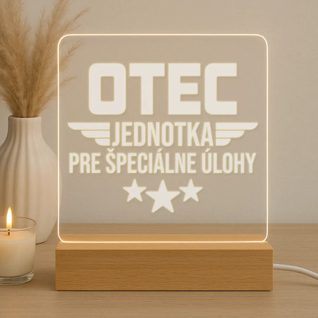 Otec - jednotka pre špeciálne úlohy - LED lampička s gravírovaním