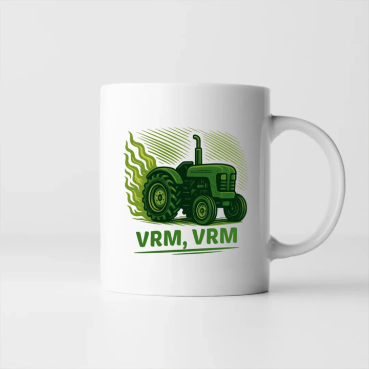 Vrm, vrm - traktor - keramický hrnček s potlačou