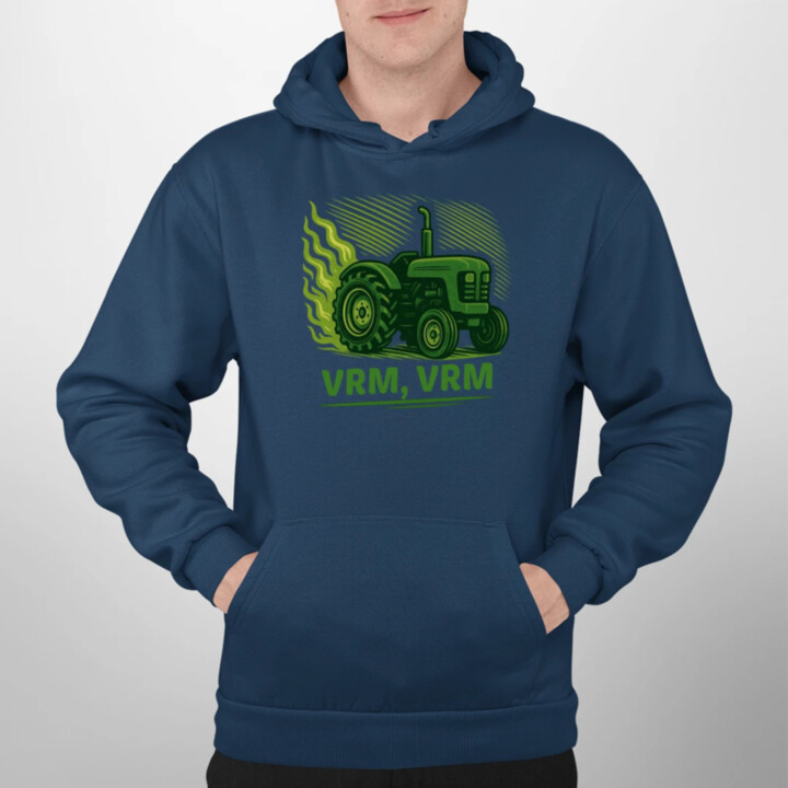 Vrm, vrm - traktor  - pánska mikina s potlačou
