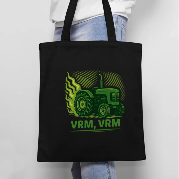 Vrm, vrm - traktor - taška s potlačou