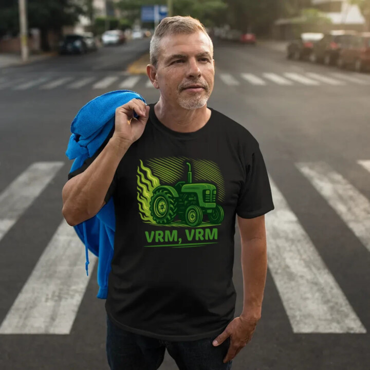 Vrm, vrm - traktor - pánske tričko s potlačou