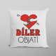 Díler objatí - vankúš s potlačou