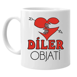 Díler objatí - keramický hrnček s potlačou