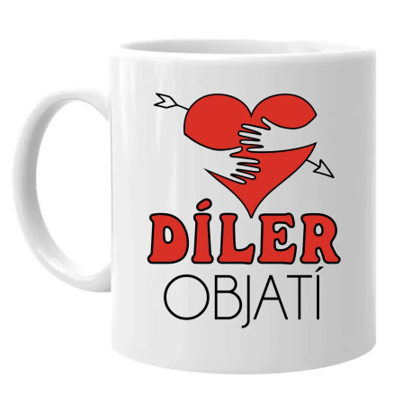 Díler objatí - keramický hrnček s potlačou