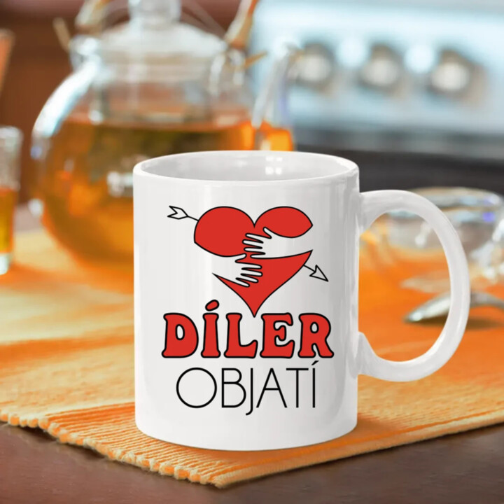 Díler objatí - keramický hrnček s potlačou